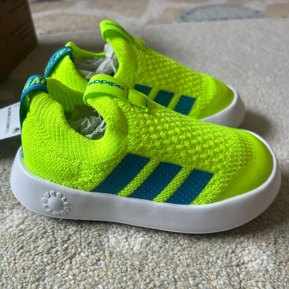 Adidas Green and Blue Sneakers Vibrant Mesh Design 8k NWT